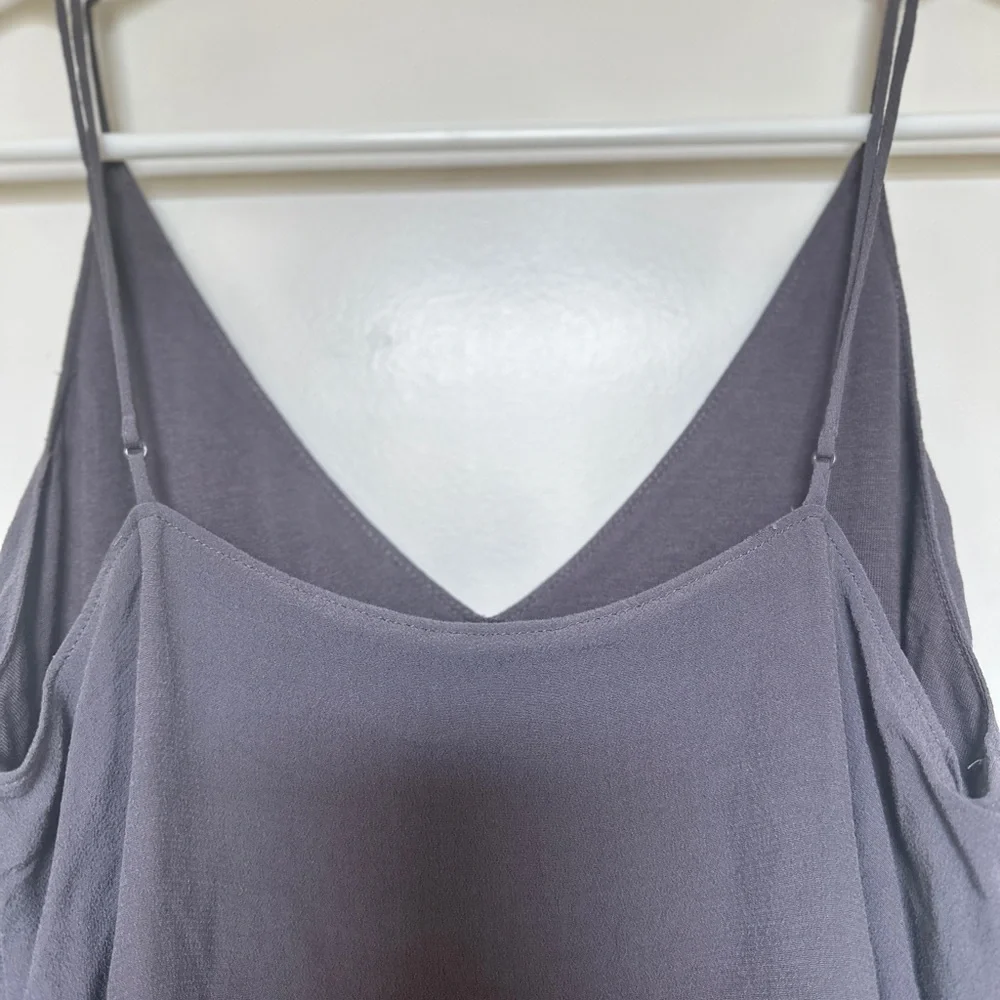 ARITZIA Wilfred Free | Vivienne Slip Camisole Dress | Dark Charcoal, XS - Picture 5 of 8